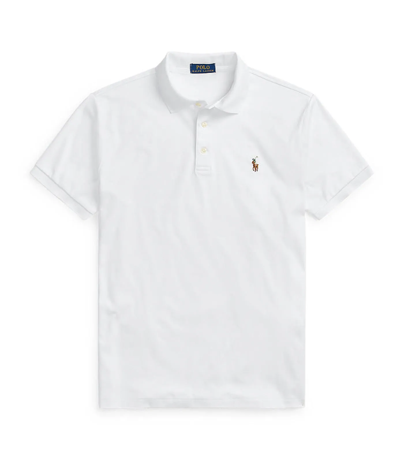 Men's Custom Slim Fit Soft Cotton Polo Shirt White