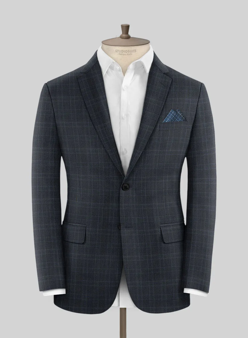 Napolean Gatsby's Blue Glen Wool Suit