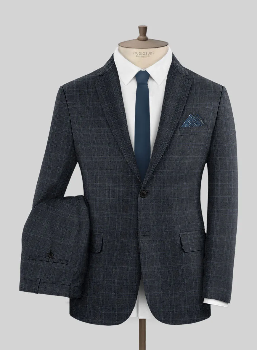 Napolean Gatsby's Blue Glen Wool Suit