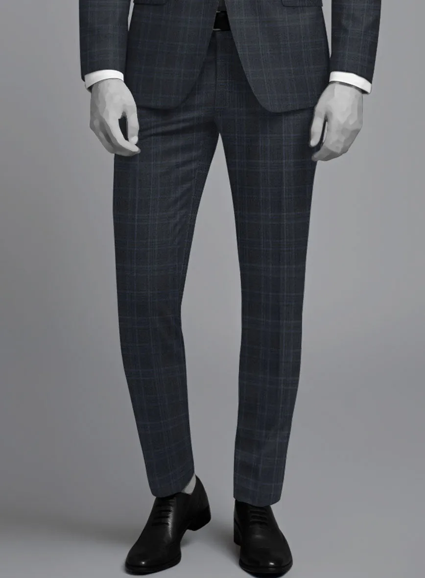 Napolean Gatsby's Blue Glen Wool Suit