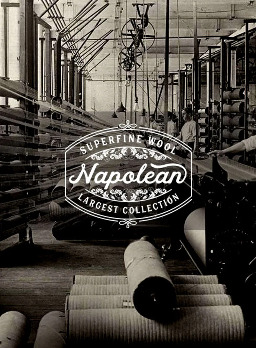 Napolean Gatsby's Blue Glen Wool Suit