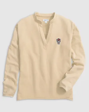 NC State Camilla V-Neck Cotton Blend Pullover - Wolf Logo