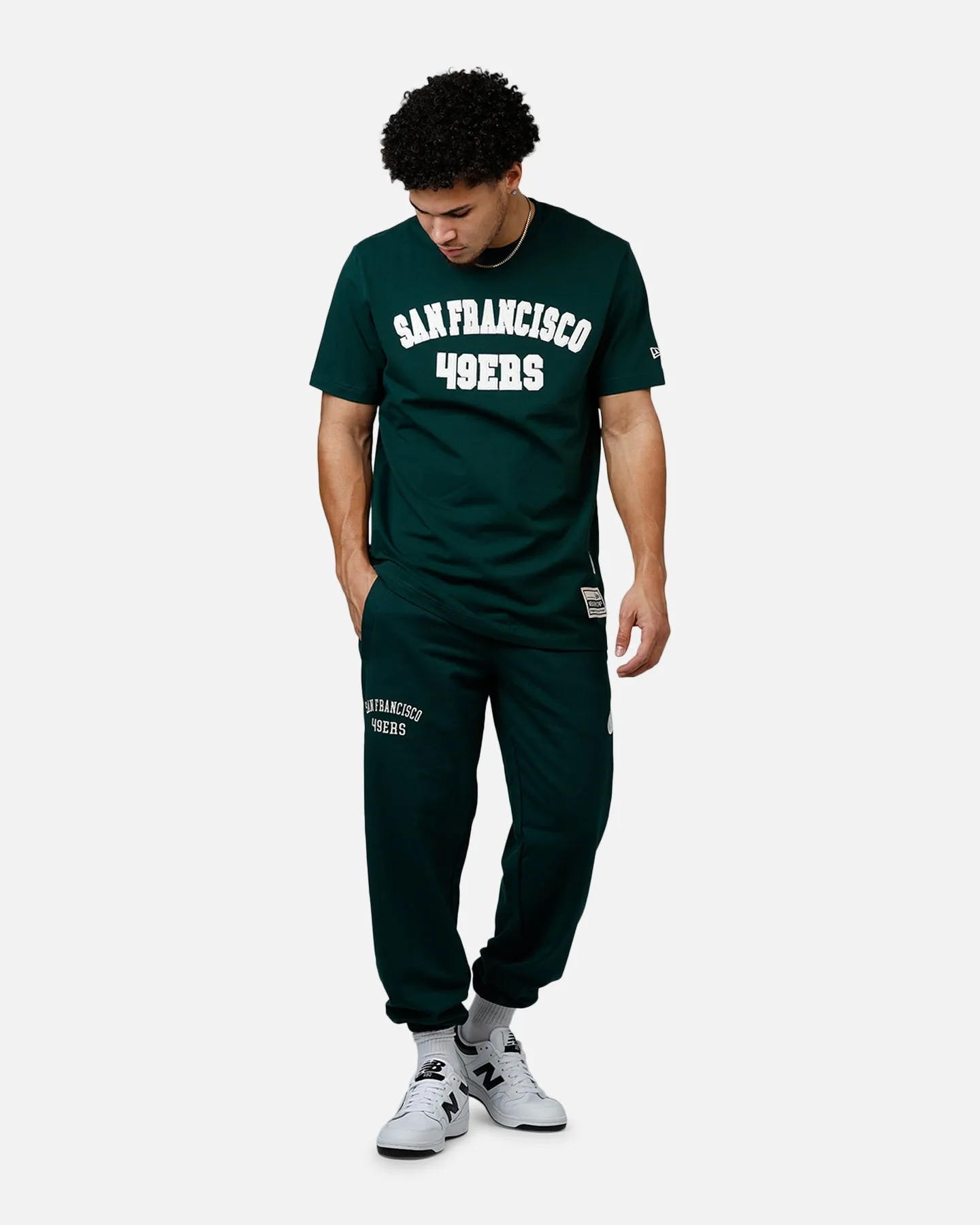 New Era San Francisco 49ers Logo Select Sweat Pants Dark Green
