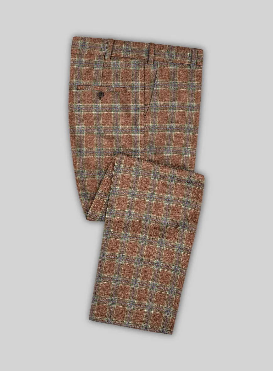 Noble Camila Check Wool Silk Linen Suit