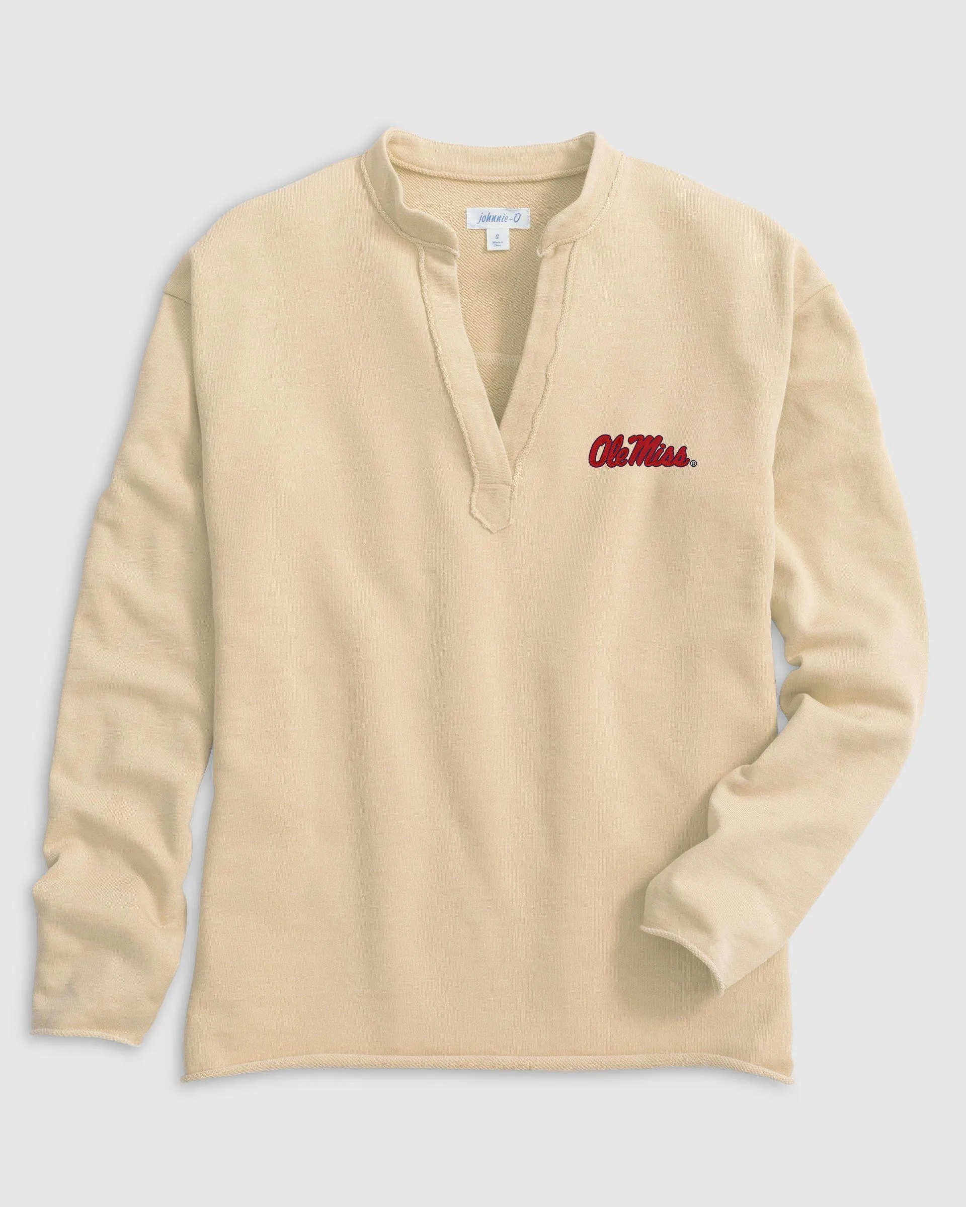 Ole Miss Camilla V-Neck Cotton Blend Pullover