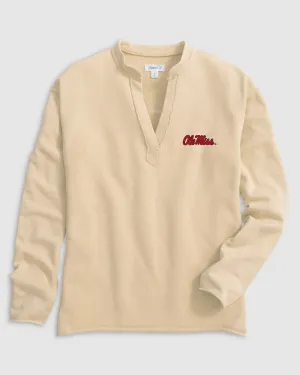 Ole Miss Camilla V-Neck Cotton Blend Pullover