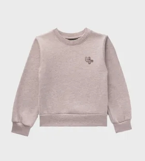 Outline Logo Crewneck Sand Melange
