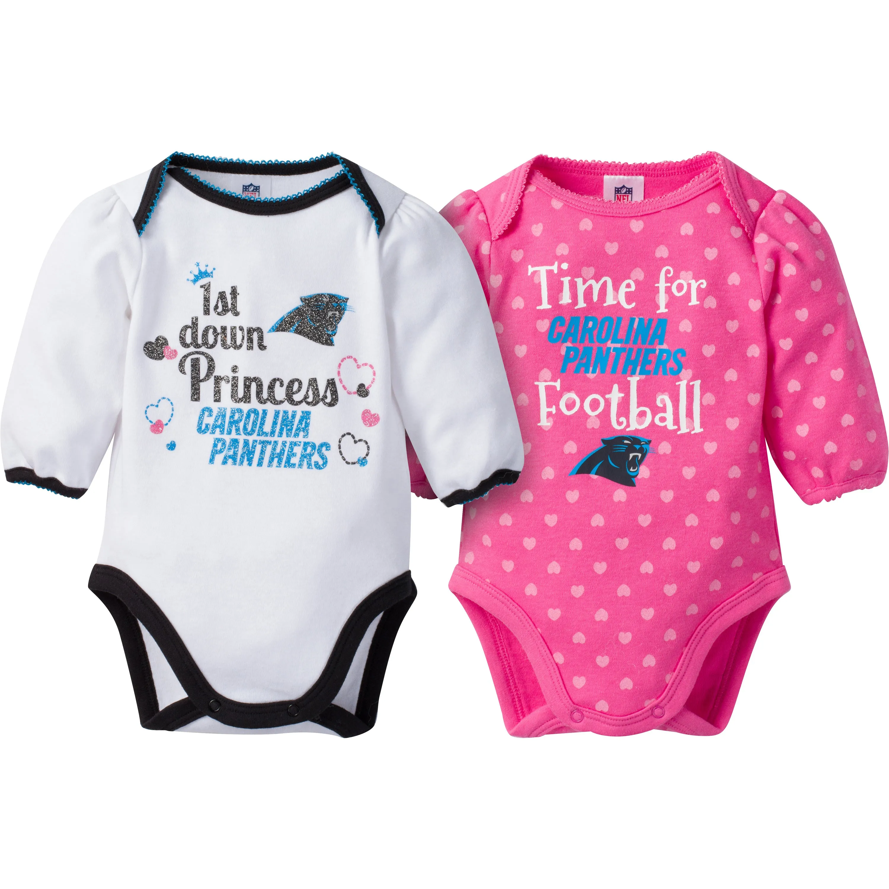 Panthers Baby Princess Bodysuit Set