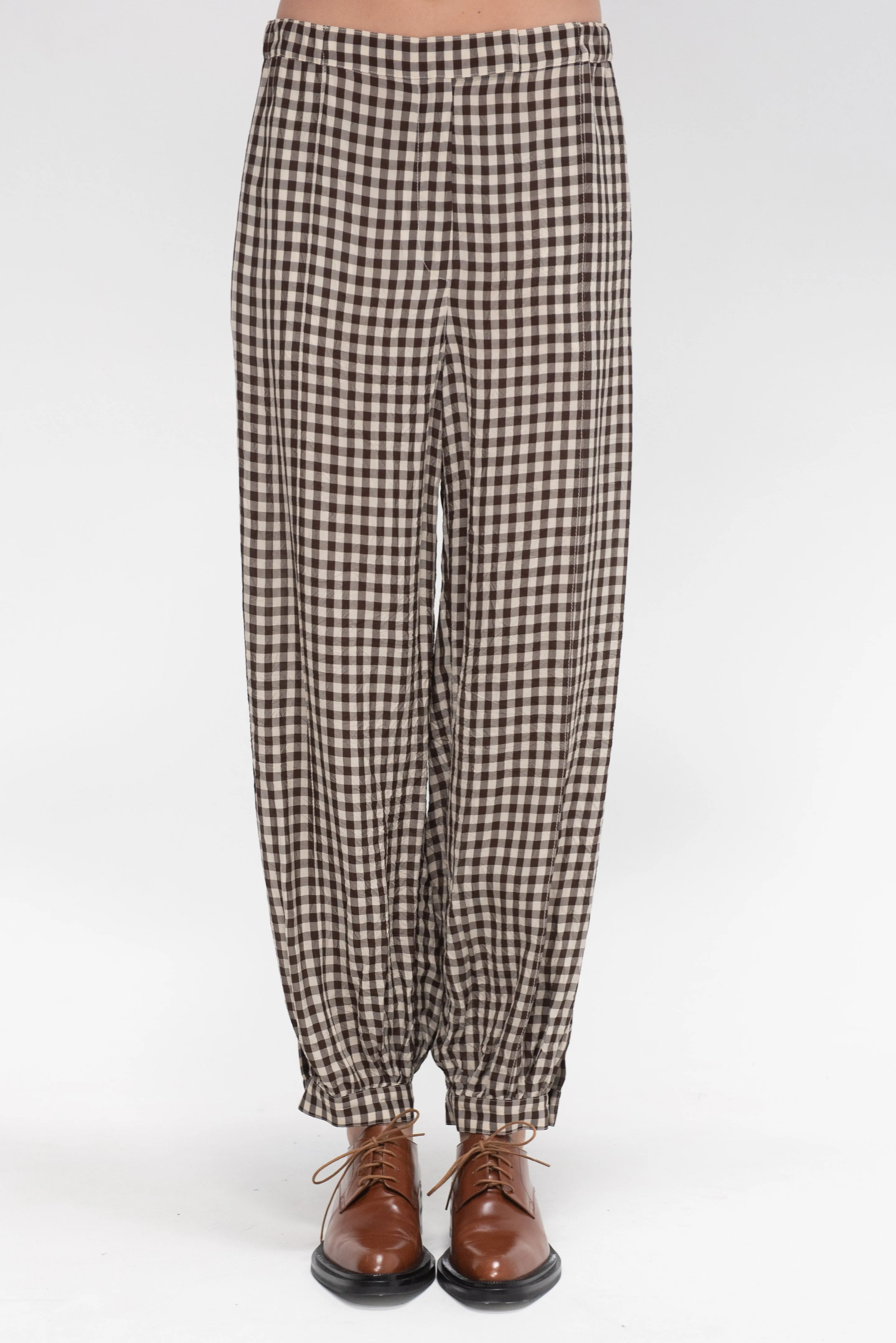 Patmos Vichy Pants, Chocolate
