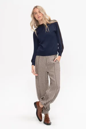 Patmos Vichy Pants, Chocolate