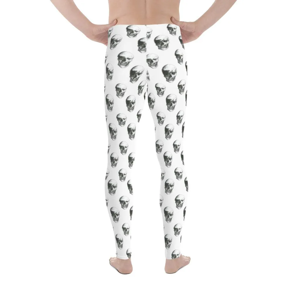 Polka Skulls by Robert Bowen Men's Leggings