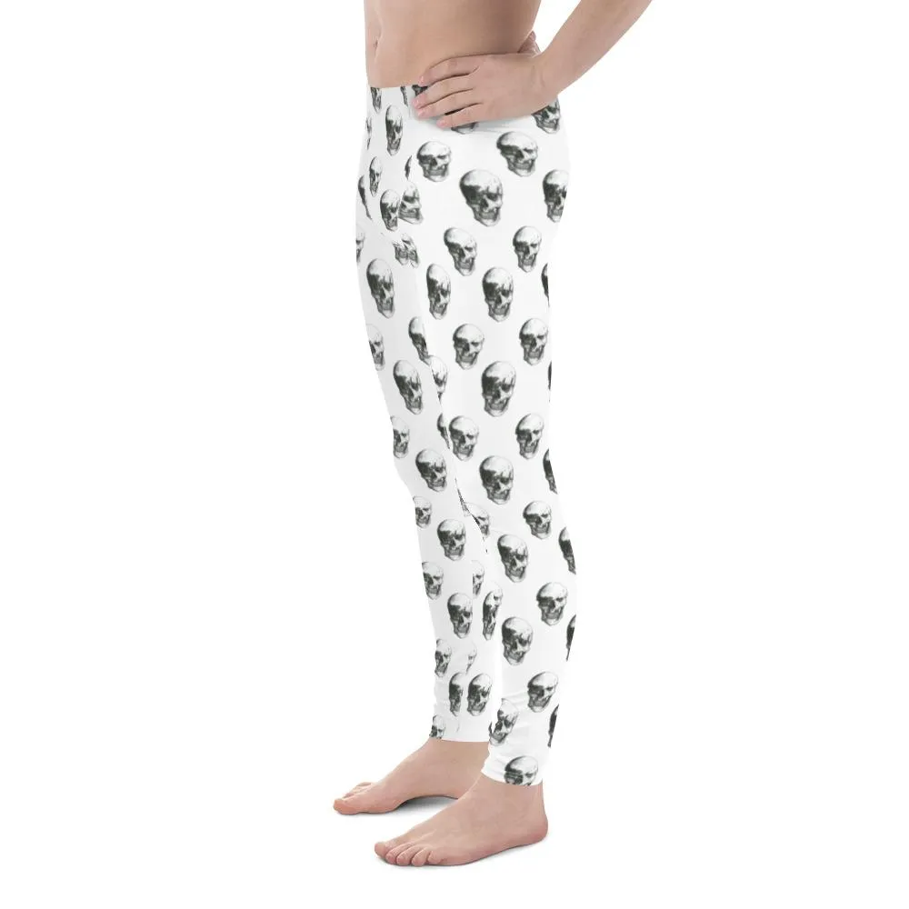 Polka Skulls by Robert Bowen Men's Leggings
