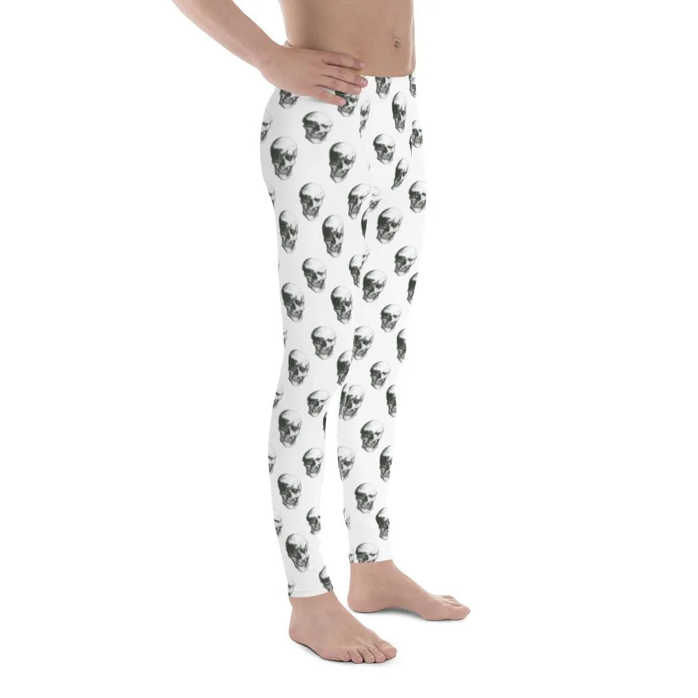 Polka Skulls by Robert Bowen Men's Leggings