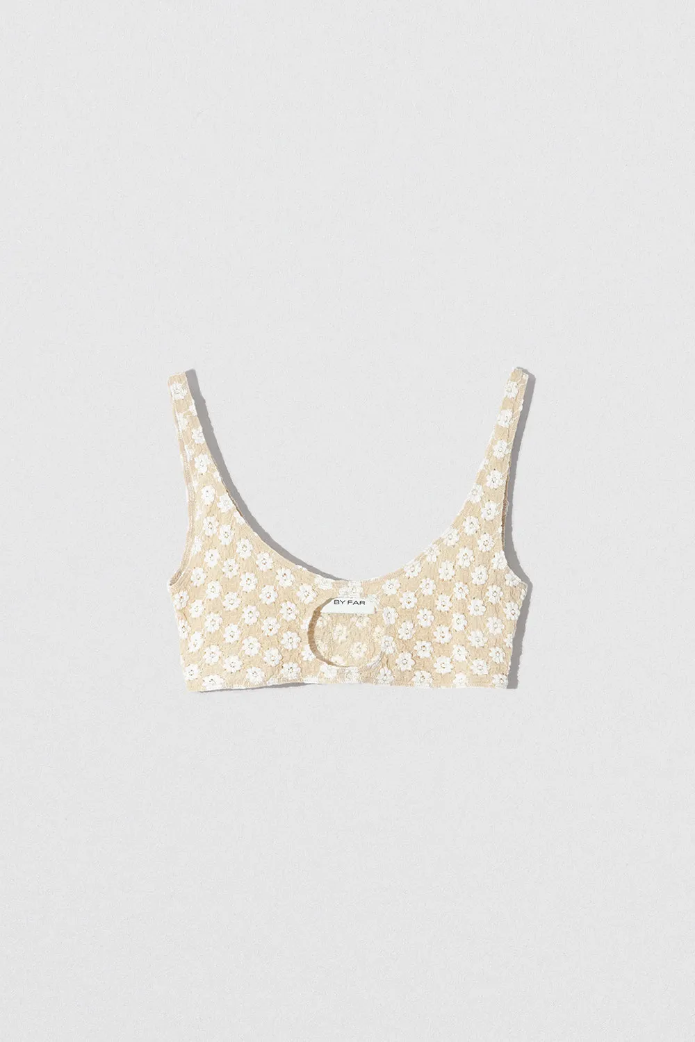 Rubi Bralette Beige Floral Lace