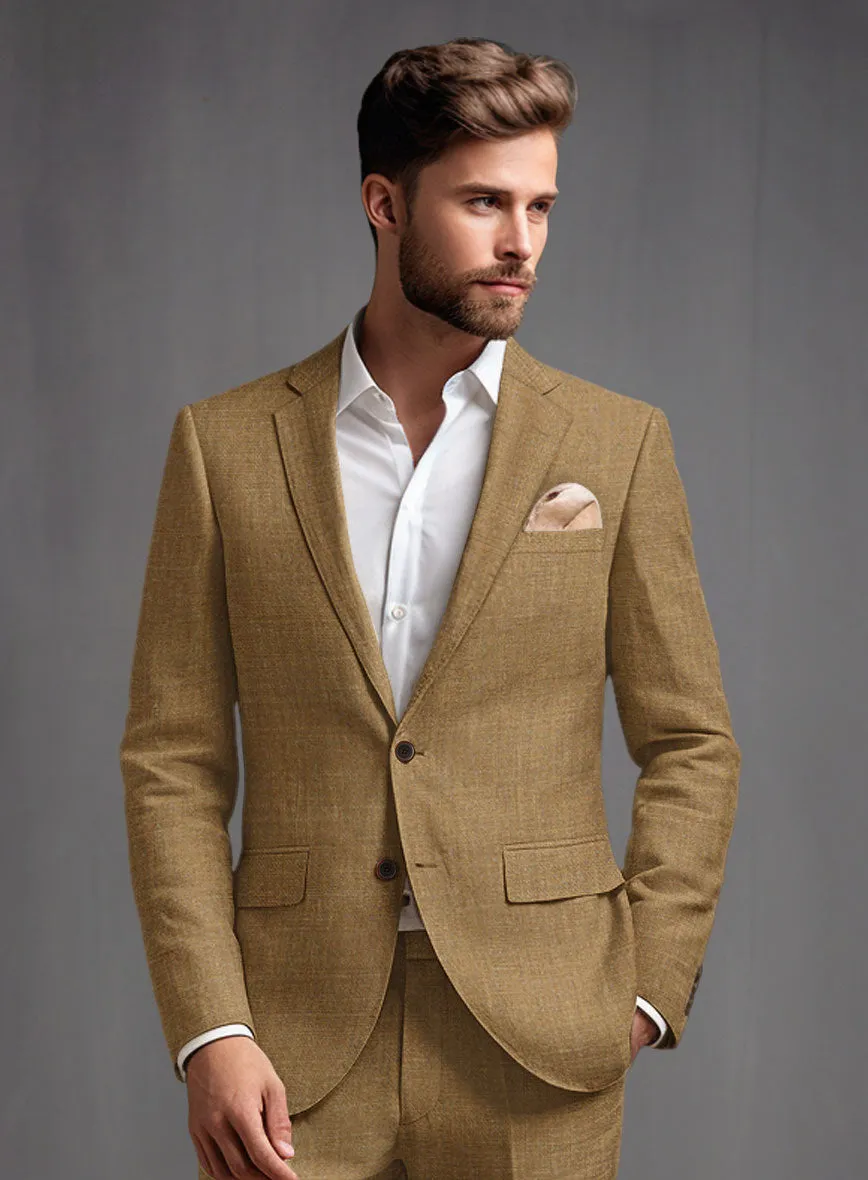 Sepia Brown Linen Suit