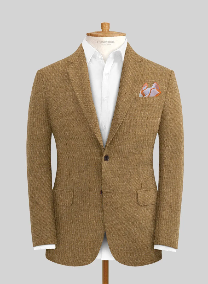Sepia Brown Linen Suit