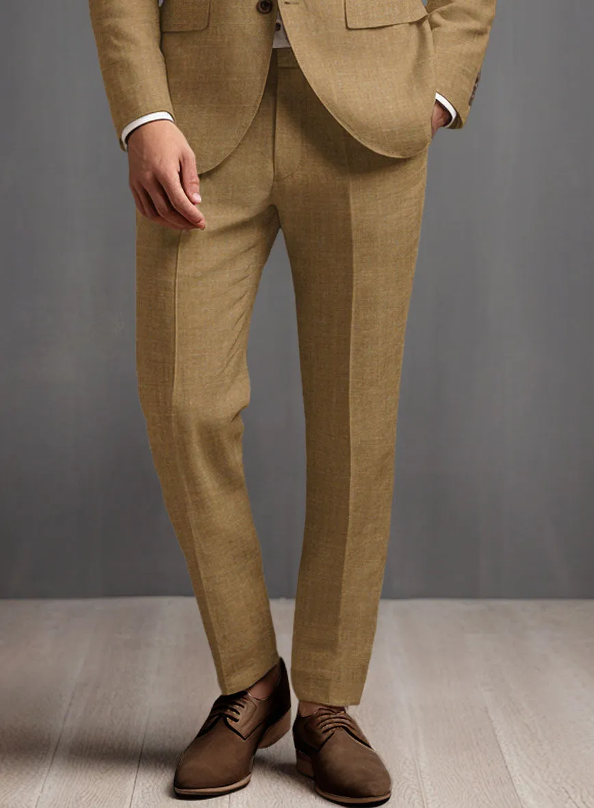 Sepia Brown Linen Suit