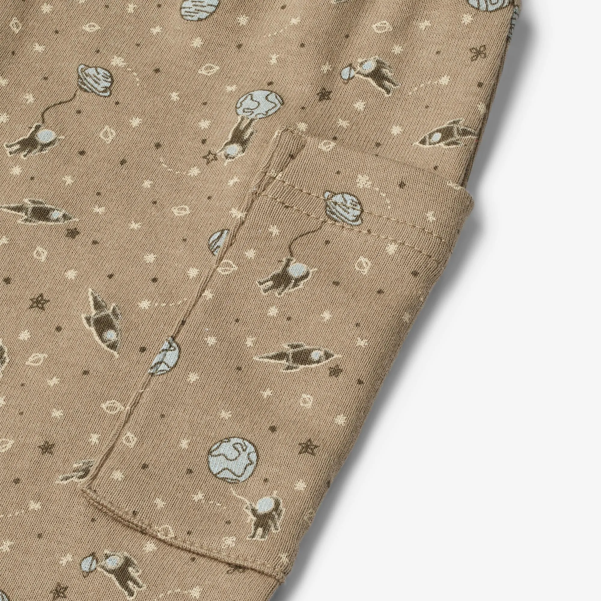 Soft Pants Pete | Baby - beige stone space