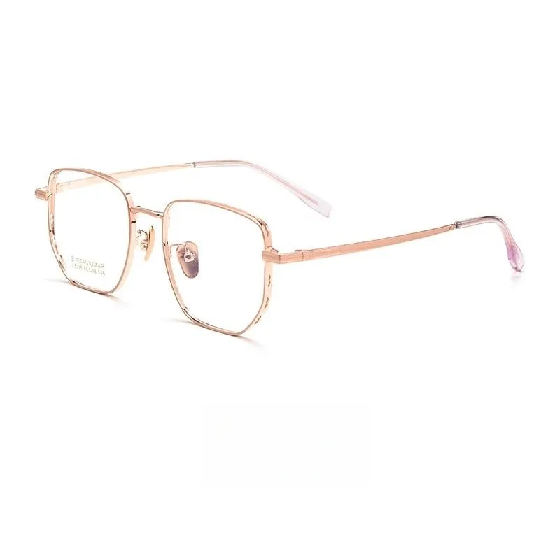Yimaruili Unisex Full Rim Small Square Titanium Eyeglasses K5088